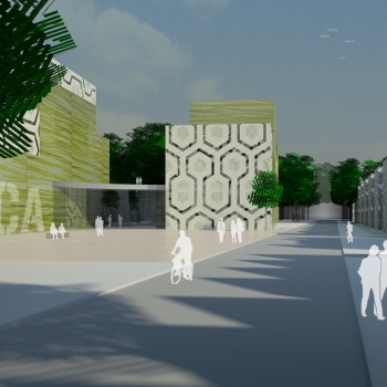GROOT_3D plein-met mensjes GROOT_3D plein-met mensjes